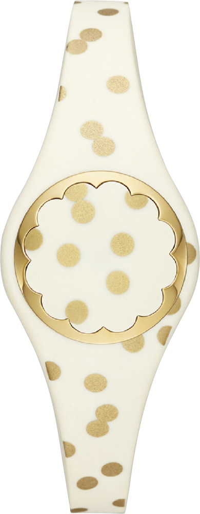Best Buy: kate spade new york New York Activity Tracker Gold tone cream  with gold dots KSA31208