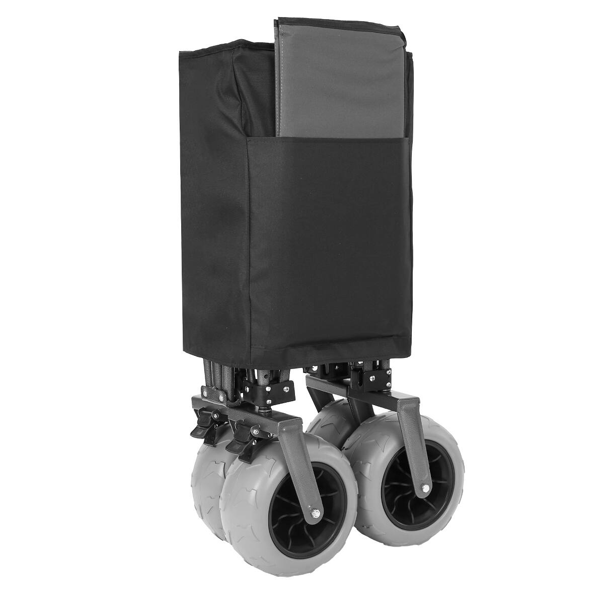 Alt View 4. Loheer - Loheer 400L Heavy-Duty Folding Wagon with Large Wheels, Adjustable Push-Pull Handles for Beach Camping.