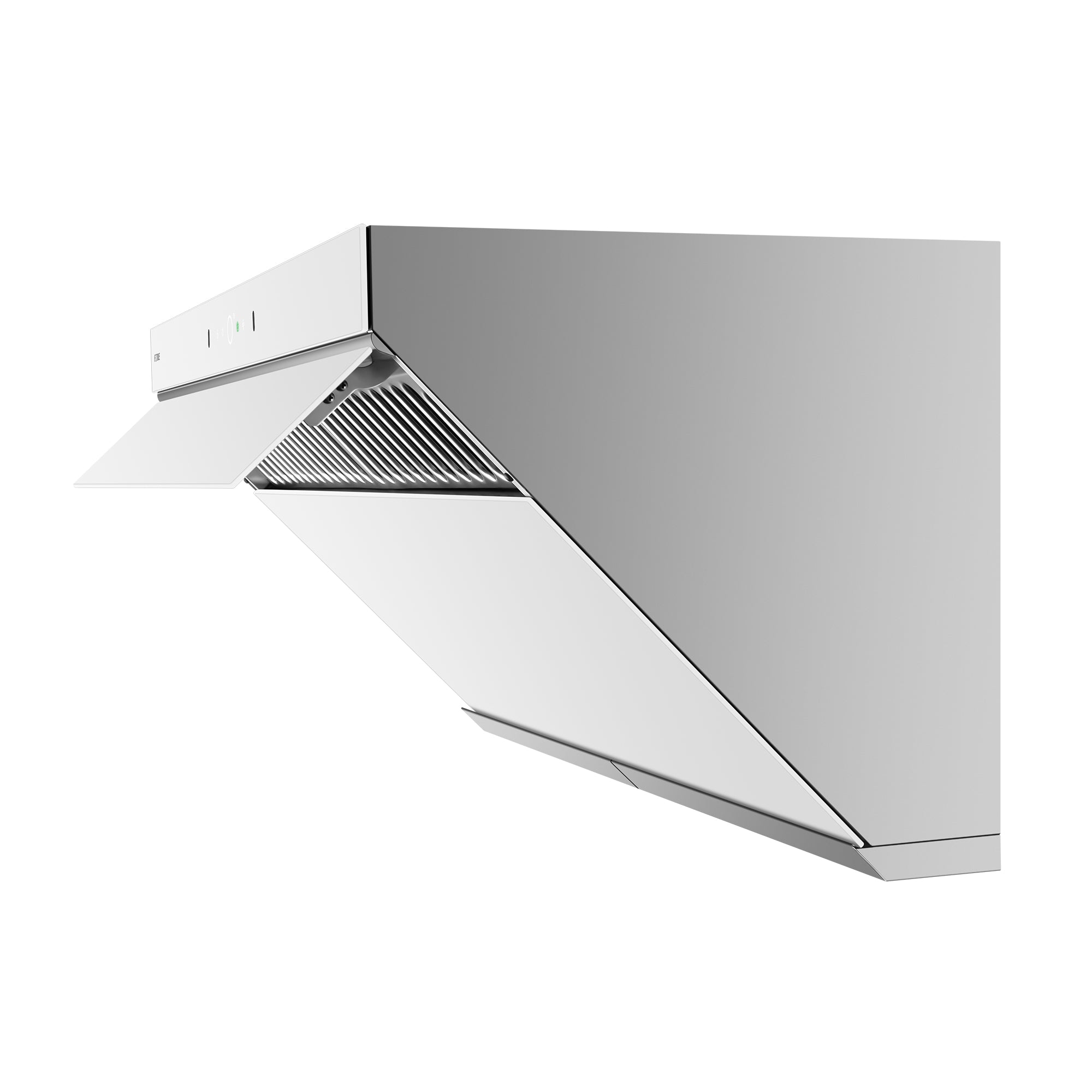 Alt View 1. FOTILE - FOTILE 36" 1100CFM Under Cabinet|Wall Mount Range Hood in White Tempered Glass - White.