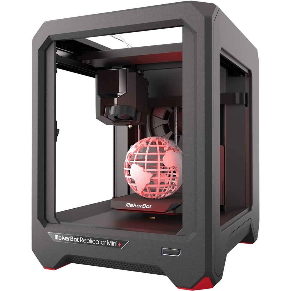 Best Buy: MakerBot Replicator Mini+ Wireless 3D Printer Black MP07925 - 5661223cv11D