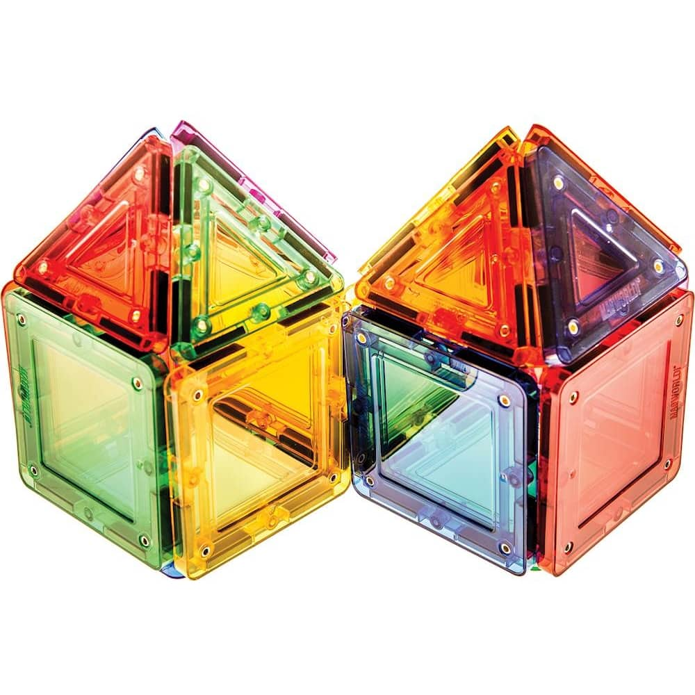 Best Buy: MagWorld Rainbow Magnetic Building Tiles Set Multi Colored MWR020