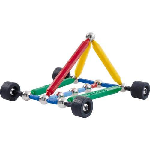 Supermag Maxi - Wheels 35 Magnetic Building Set - Multi Colored - Larger Front