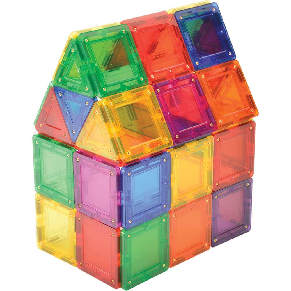 Best Buy: MagWorld Rainbow Magnetic Building Tiles Set Multi Colored ...