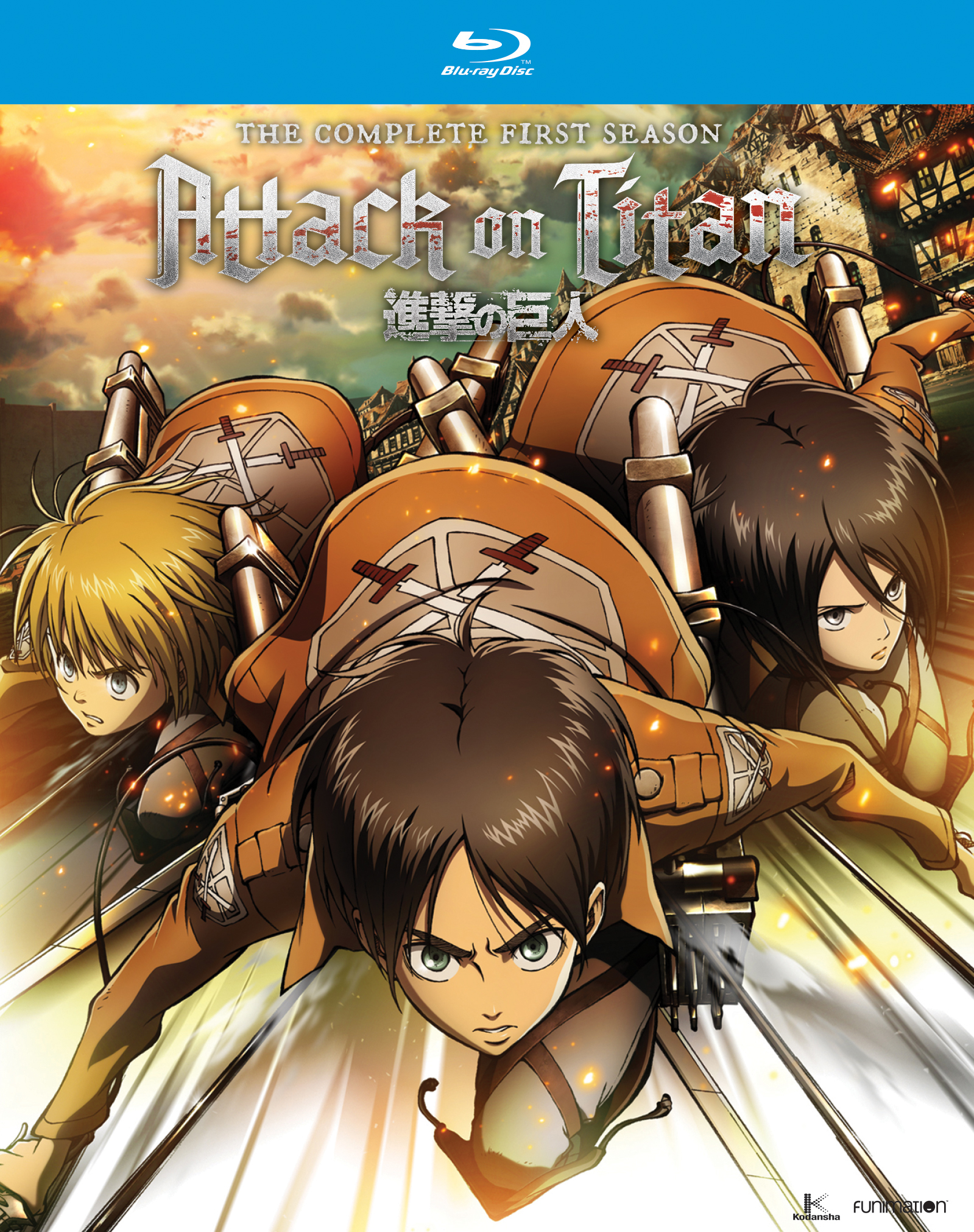 Attack On Titan The Complete Season One Blu Ray 4 Discs Best Buy
