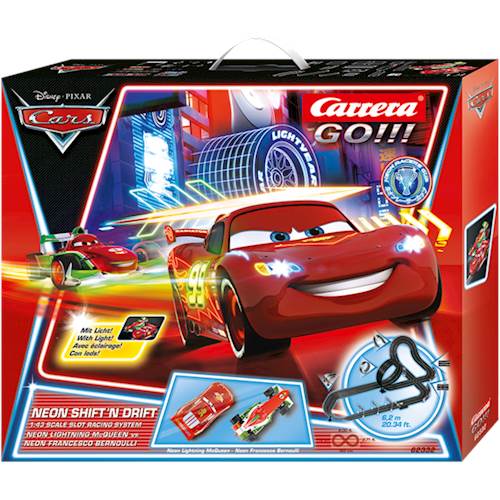 Best Buy: Carrera Go!!! Disney/Pixar Neon Shift'N Drift Racing Set Black  20062332
