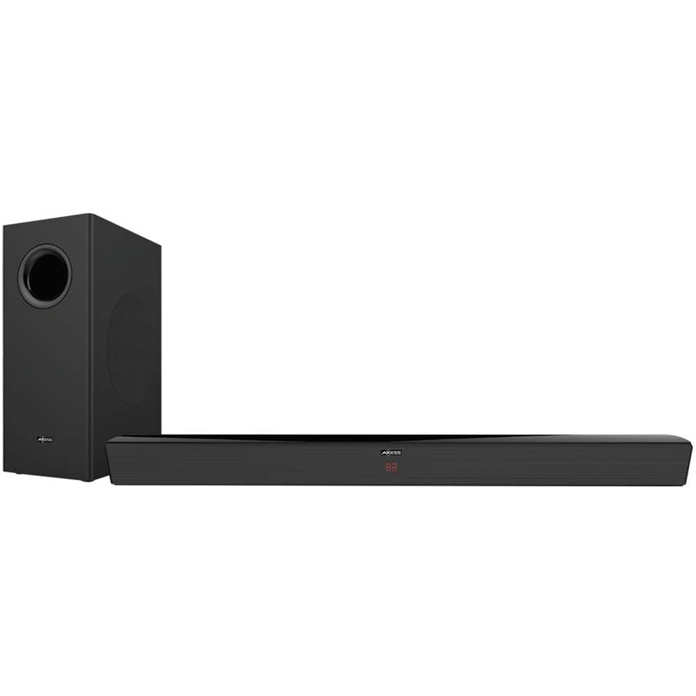 AXXESS - 2.1-Channel Soundbar System with 6-1/2" Subwoofer and Digital Amplifier - Black - Larger Front