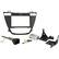Front Standard. Scosche - Vehicle Mount for Radio - Black.