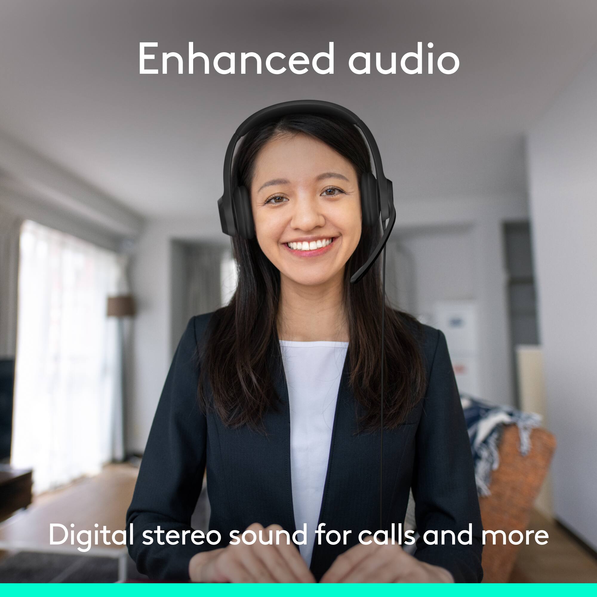 Enhanced audio: Digital stereo sound for calls and more.