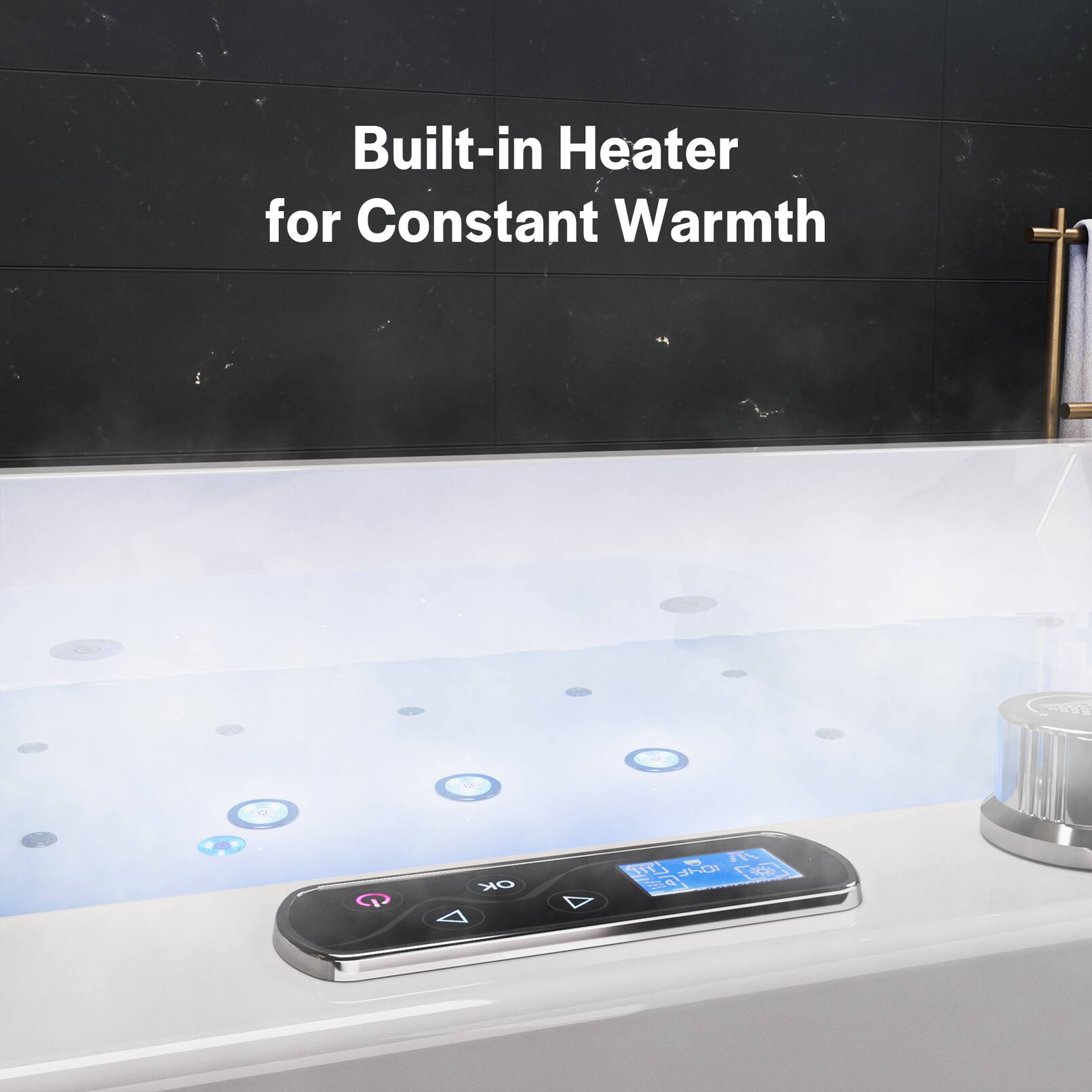 Built-in Heater for Constant Warmth