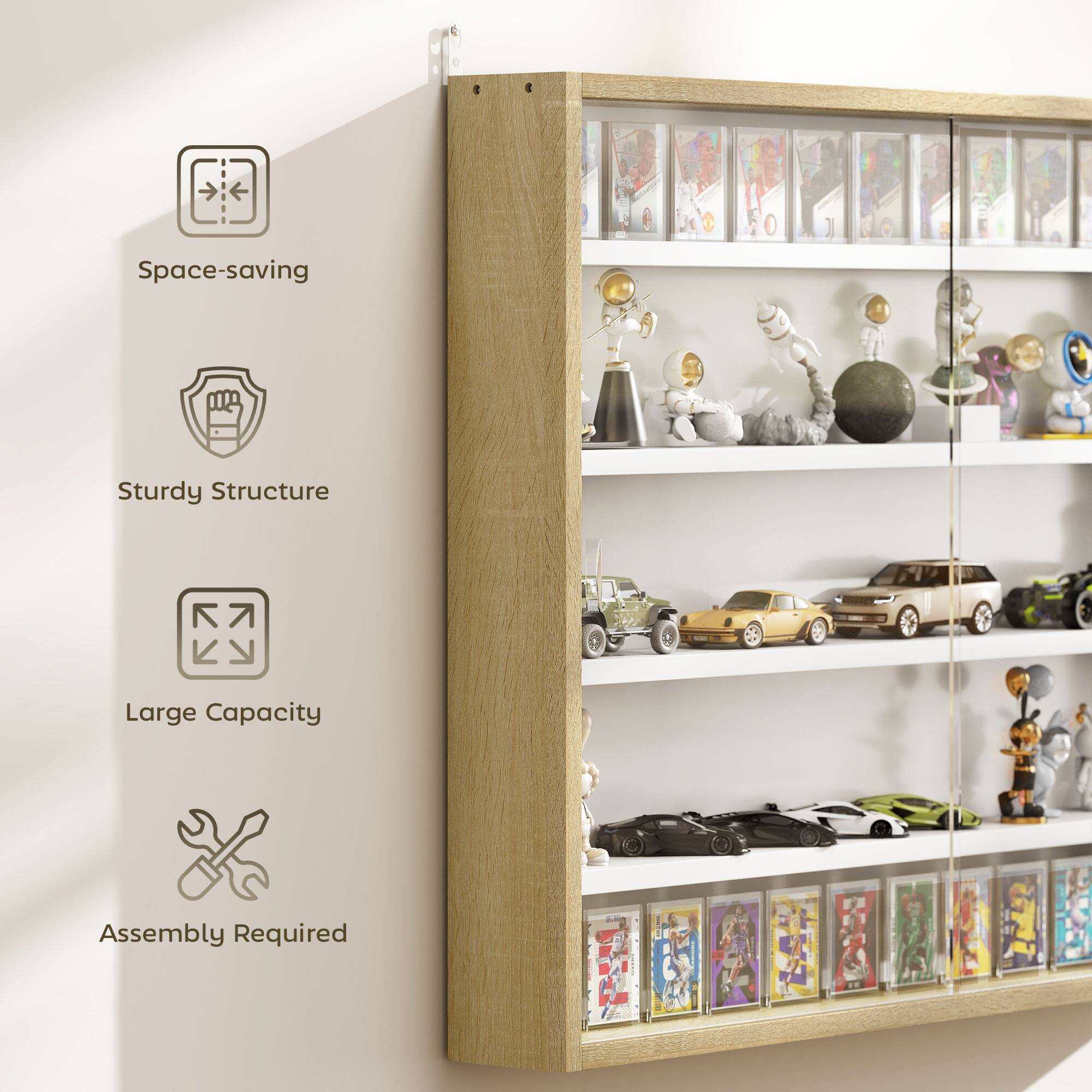 Space-saving, Sturdy Structure, Large Capacity, Assembly Required