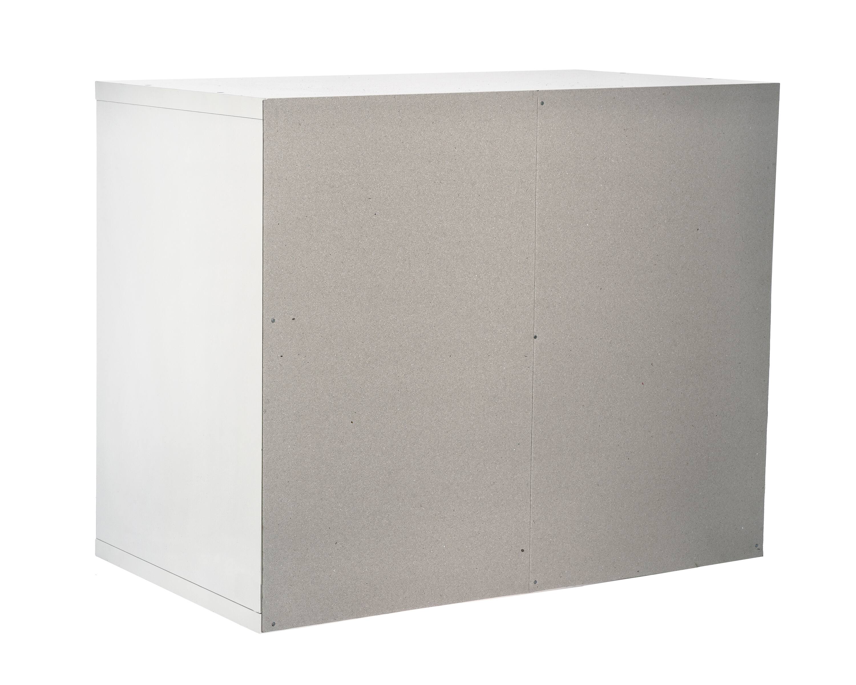 Alt View 5. AdirOffice - Wood Adjustable 12 Compartment Literature File Organizer, 11.8”D x 20”W x 16.3”H - White.