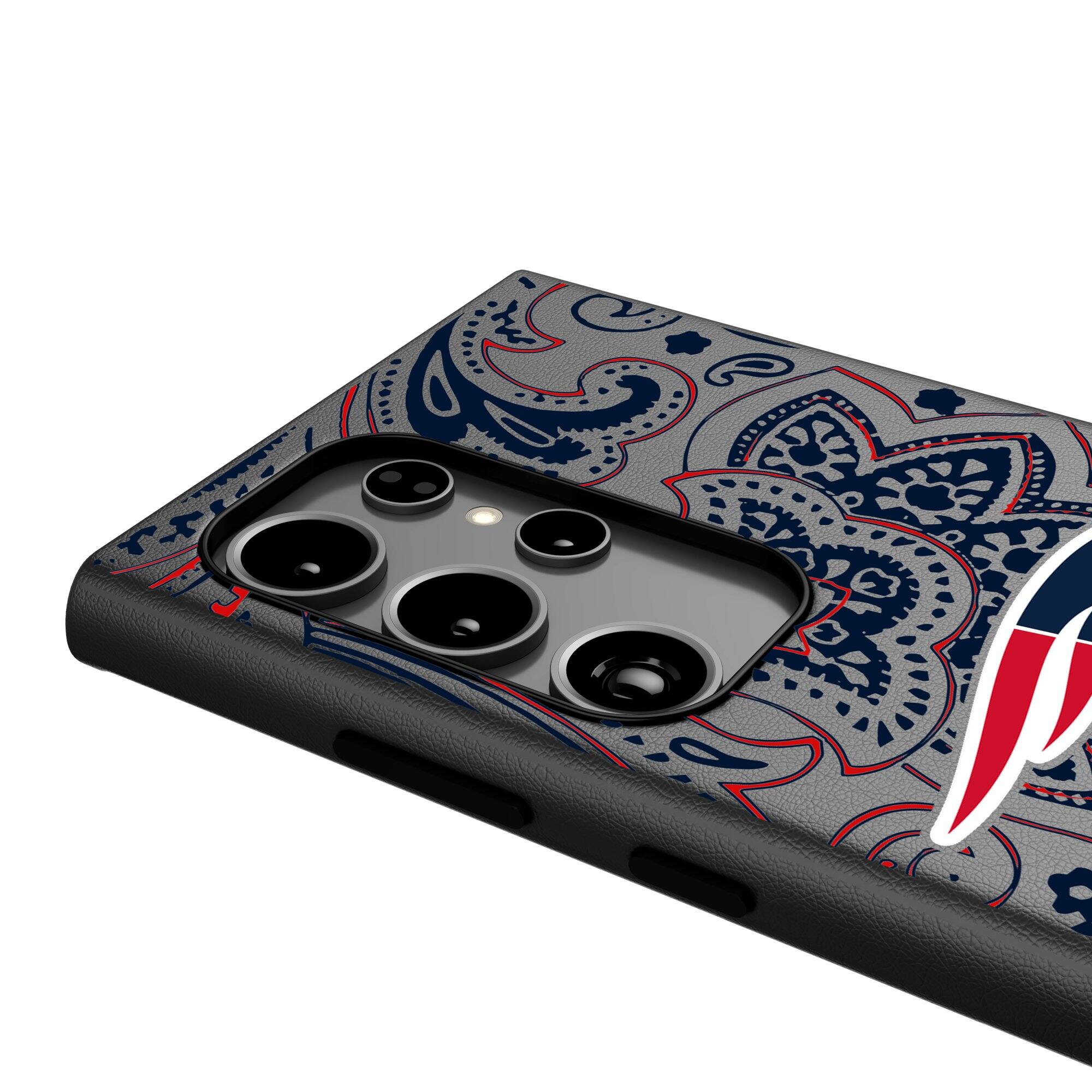 Alt View 3. Keyscaper - Paisley Galaxy Magnetic Bump Case - S24 Ultra - Black.