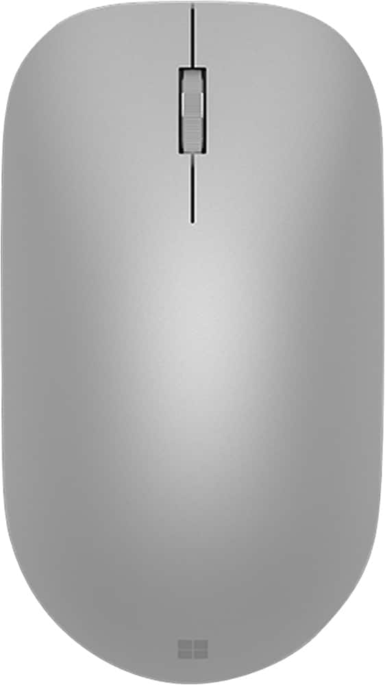 Microsoft - Surface Bluetooth Optical Ambidextrous Mouse - Wireless - Silver - Front_Zoom