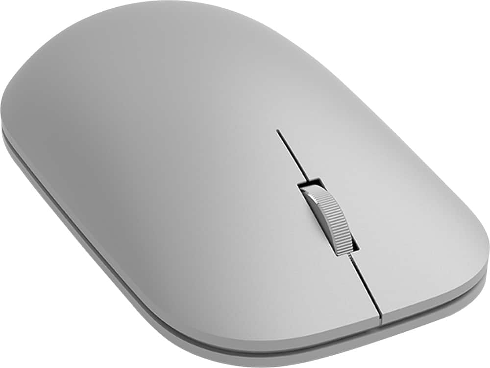 Alt View 12. Microsoft - Surface Wireless Optical Ambidextrous Mouse - Silver.