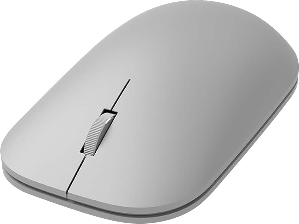 Alt View 13. Microsoft - Surface Wireless Optical Ambidextrous Mouse - Silver.