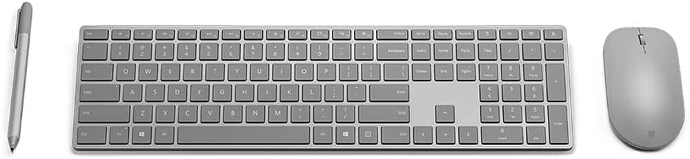 Alt View 16. Microsoft - Surface Full-size Wireless Keyboard - Silver.