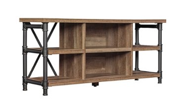 Twin Star Home - Irondale Open Architecture TV Stand for TVs up to 60 inches - Autumn Driftwood - Front_Zoom
