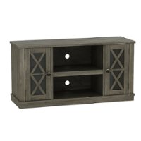 Twin Star Home - TV Stand for TVs up to 55" - Spanish Gray - Front_Zoom