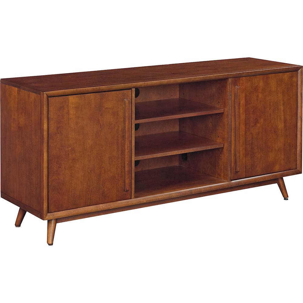 Angle View: Bell'O - Leawood TV Stand for Most Flat-Panel TVs Up to 60" - Mahogany Cherry