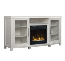 ClassicFlame - Rossville TV Stand for TVs up to 60" with Electric Fireplace - White - Front_Zoom