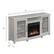 Alt View 3. Twin Star Home - Rossville TV Stand for TVs up to 60" with Electric Fireplace - White.