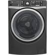 GE - 4.9 Cu. Ft. 13-Cycle Front-Loading Washer - Diamond gray - Larger Front