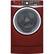 Front. GE - RightHeight 4.9 Cu. Ft. 13-Cycle Front-Loading Washer - Ruby Red.