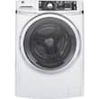 GE - 4.9 Cu. Ft. 13-Cycle Front-Loading Washer - White - Larger Front