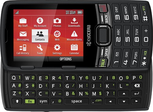  PayLo by Virgin Mobile - Kyocera Contact No-Contract Cell Phone - Black