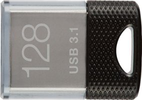 PNY - 128GB Elite-X Fit USB 3.1 Flash Drive - 200MB/s - Black - Front_Zoom