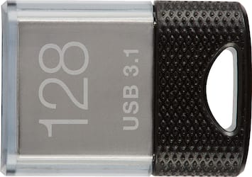 PNY - 128GB Elite-X Fit USB 3.1 Flash Drive - 200MB/s - Black - Front_Zoom