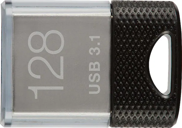 Front. PNY - 128GB Elite-X Fit USB 3.1 Flash Drive - 200MB/s - Black.