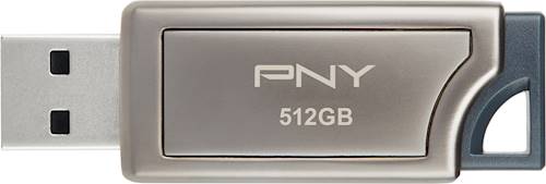PNY - Pro-Elite 512GB USB 3.0 Flash Drive - Gun Metal Gray/ Gray was $129.99 now $69.99 (46.0% off)