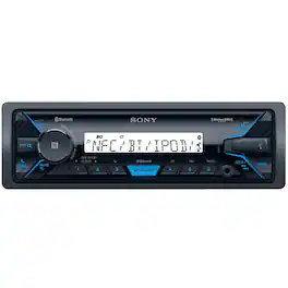 Sony - MARINE In-Dash Digital Media Receiver with Bluetooth - Satellite Radio - Black