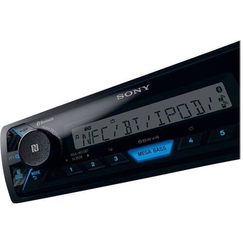 Alt View 12. Sony - MARINE In-Dash Digital Media Receiver with Bluetooth - Satellite Radio - Black.