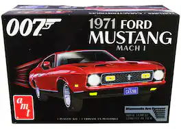 Skill 2 Model Kit 1971 Ford Mustang Mach 1 (James Bond 007) "Diamonds are Forever" (1971) Movie 1/25 Scale Model by AMT