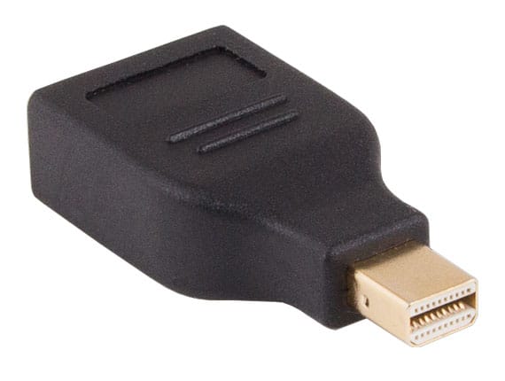 Cable Leader - Mini DisplayPort to DisplayPort Adapter, 4K UHD, Thunderbolt 2 Compatible - Black