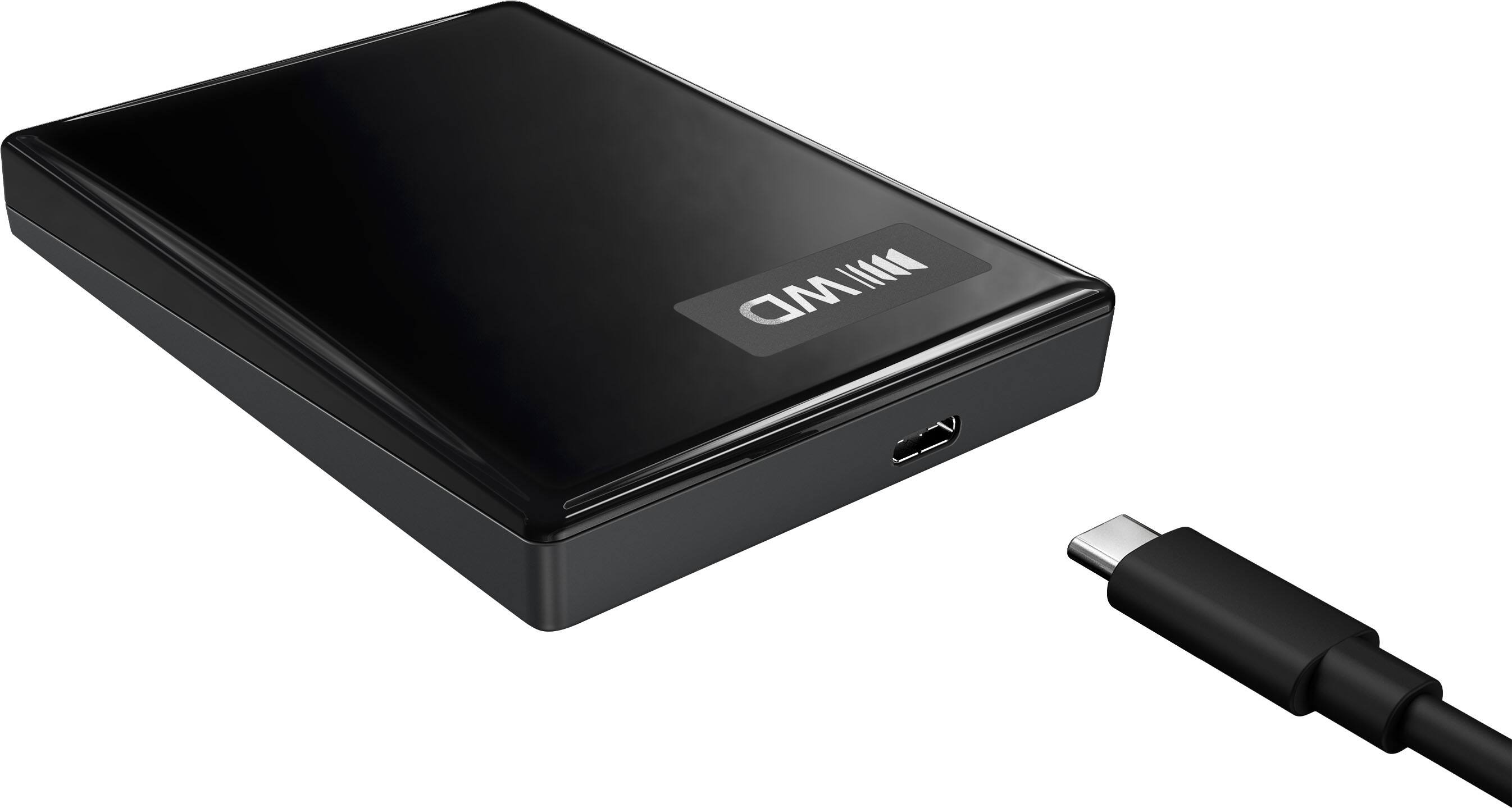 Alt View 2. WD - 2TB WD My Passport Portable Hard Drive - Black.