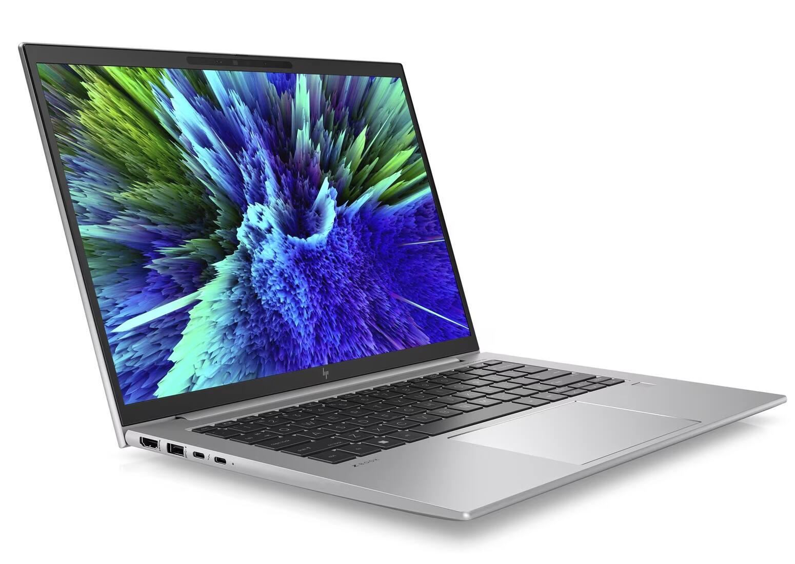 Alt View 2. HP - HP Zbook Firefly G10 A 88F35UT#ABA  Laptop, Ryzen 7 PRO 7840HS, 64GB, 2TB SSD, 14.0" (1920x1200), Radeon 780M, Win11P - Silver.