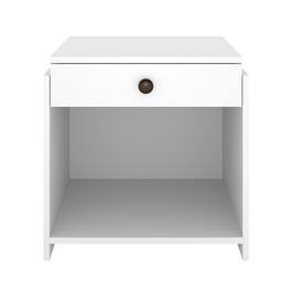 Boyd Sleep - Sydney One Drawer Low Profile Nightstand- Bedroom End Table - White