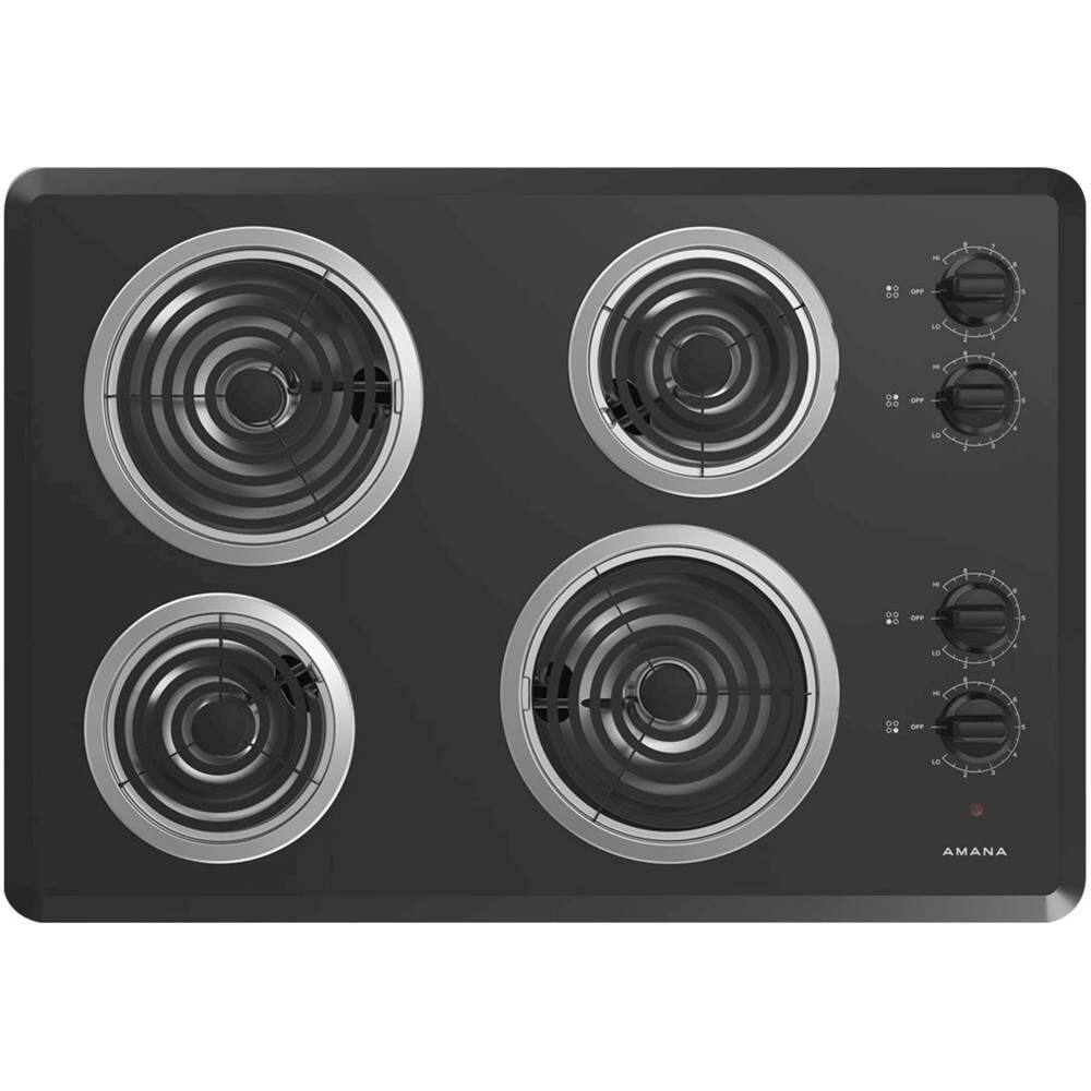 Front. Amana - 30" Electric Cooktop.