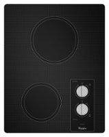 Whirlpool - 14" Electric Cooktop - Black - Front_Zoom