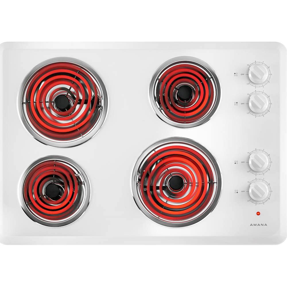 Questions and Answers Amana 30" Electric Cooktop White ACC6340KFW