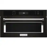 KitchenAid - 1.4 Cu. Ft. Built-In Microwave - Black Stainless Steel - Front_Zoom