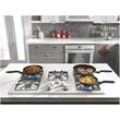 Amana - 36" Gas Cooktop - White - Larger Front