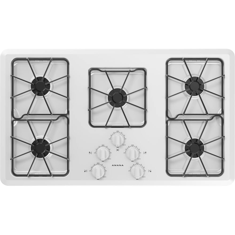 Alt View 11. Amana - 36" Gas Cooktop.
