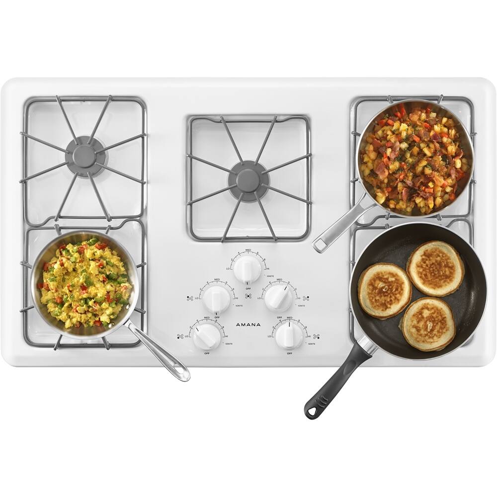 Customer Reviews Amana 36" Gas Cooktop AGC6356KFW Best Buy
