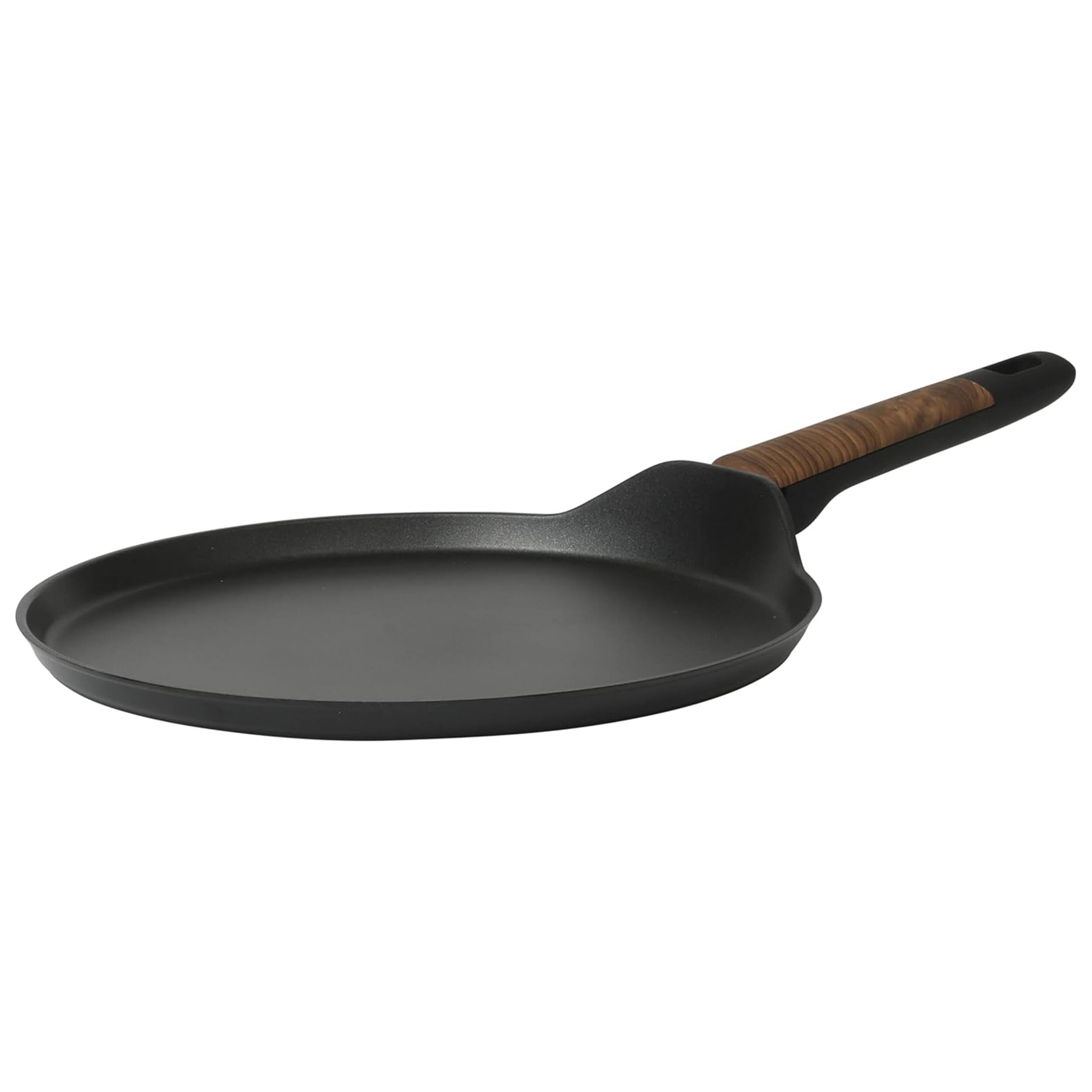 Front. Oster - Oster Oxburg 11 Inch Round Nonstick Aluminum Comal - Silver.