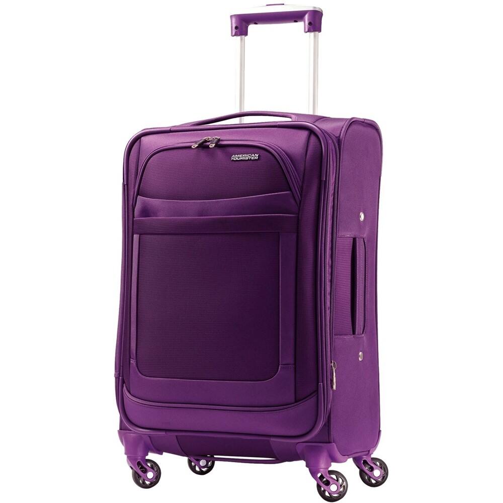 Angle. American Tourister - Ilite Max 25" Spinner - Purple.