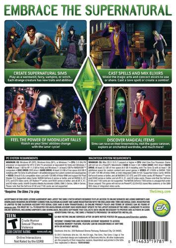 Back. Electronic Arts - The Sims 3: Supernatural Expansion Pack.